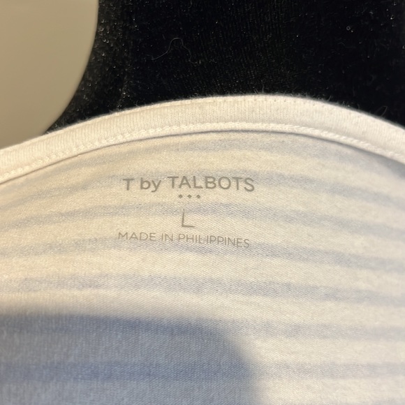 Talbots, stripped tunic with 3/4 sleeve. Like New. Large - Picture 6 of 10